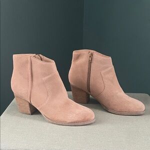 Market & Spruce Light Brown Suede Ankle Boots